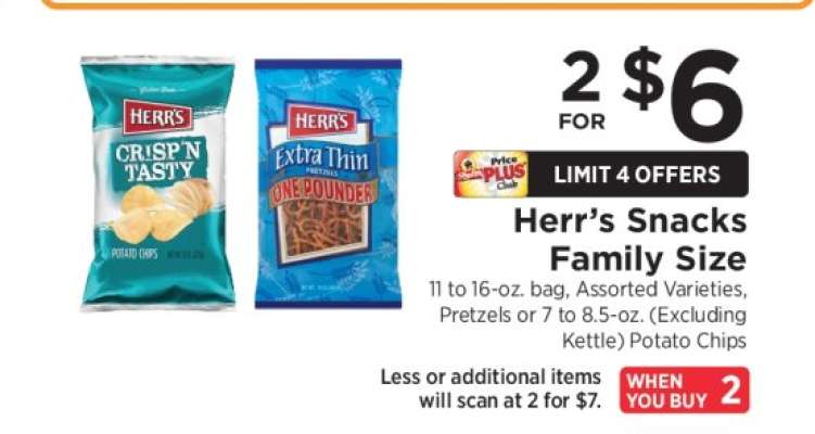 Herr's Snacks Family Size