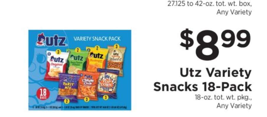 Utz Variety Snacks 18-Pack