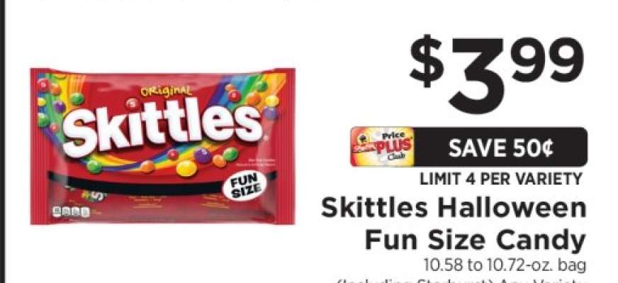 Skittles Halloween Fun Size Candy