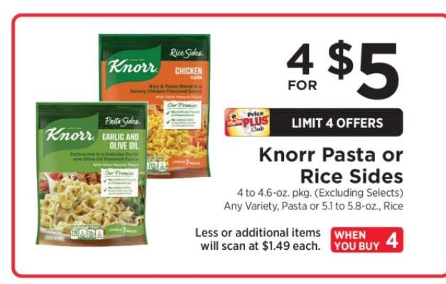 Knorr Pasta or Rice Sides