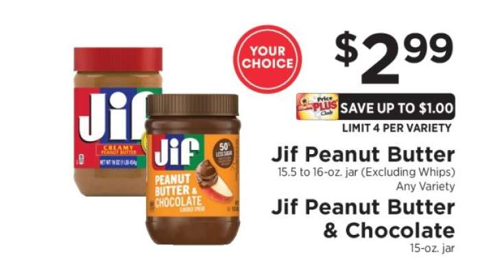 Jif Peanut Butter & Jif Peanut Butter & Chocolate