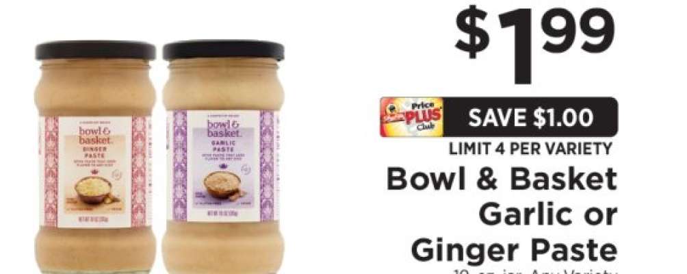 Bowl & Basket Garlic or Ginger Paste