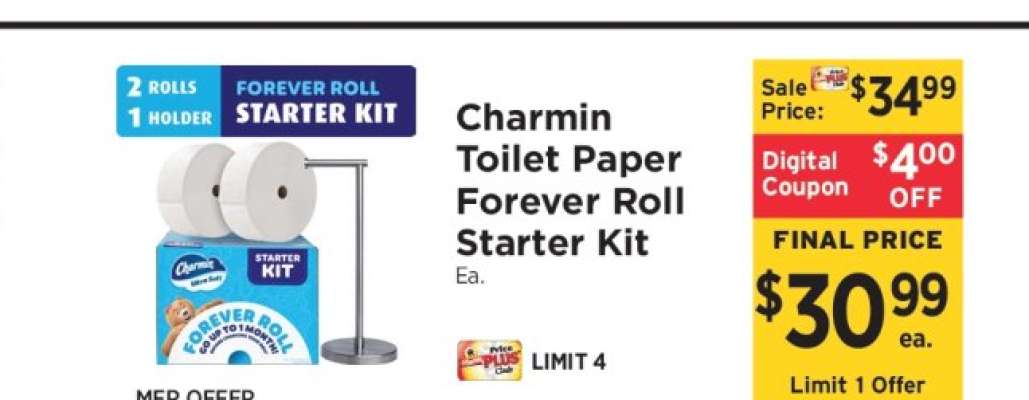 Charmin Toilet Paper Forever Roll Starter Kit