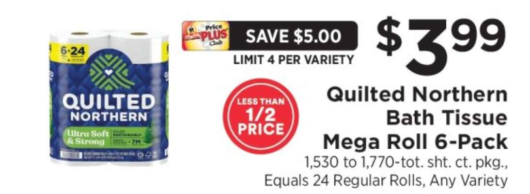 Quilted Northern Bath Tissue Mega Roll 6-Pack