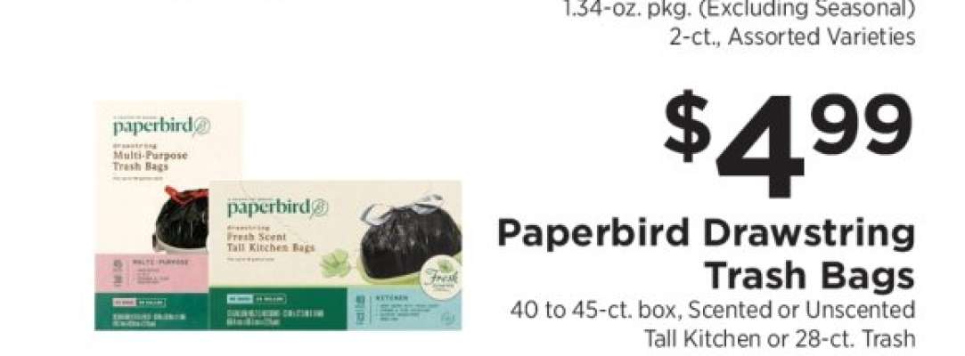 Paperbird Drawstring Trash Bags