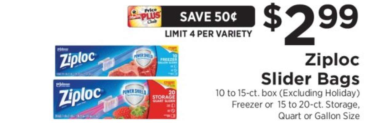 Ziploc Slider Bags