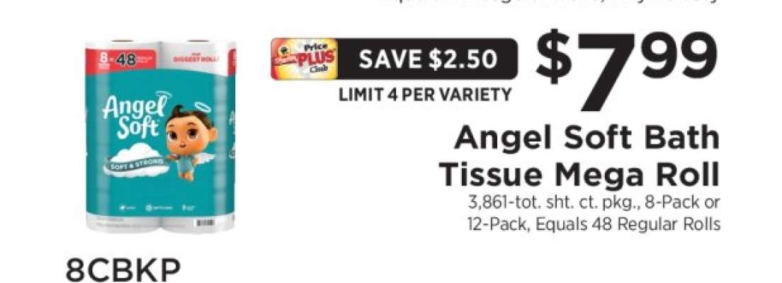 Angel Soft Bath Tissue Mega Roll