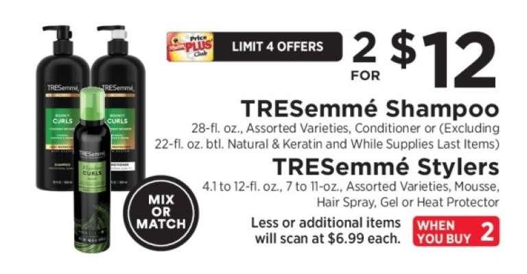 TRESemme Shampoo or Stylers