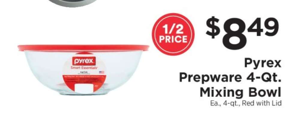 Pyrex Prepware 4-Qt. Mixing Bowl