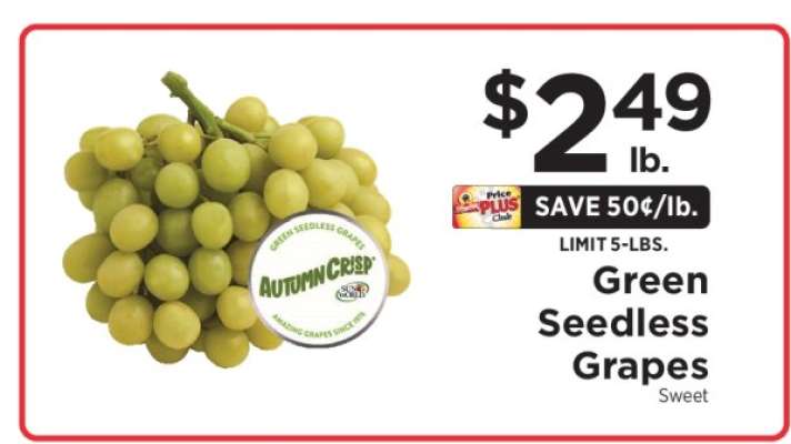 Green Seedless Grapes