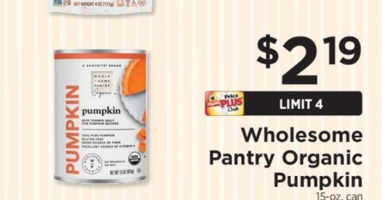 Wholesome Pantry Organic Pumpkin