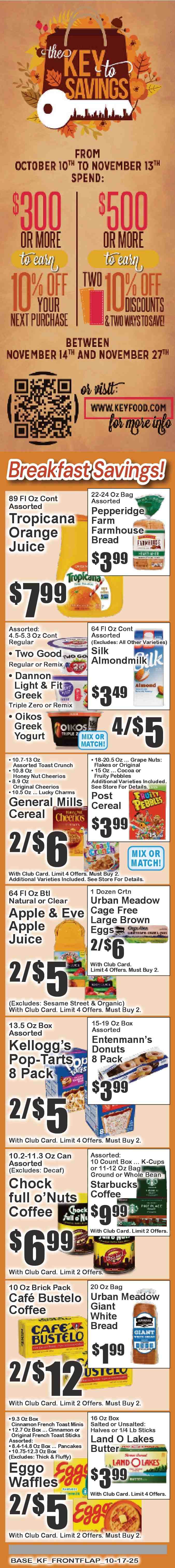 Key Food ad - 10/17/2025 - 10/23/2025. Page 2