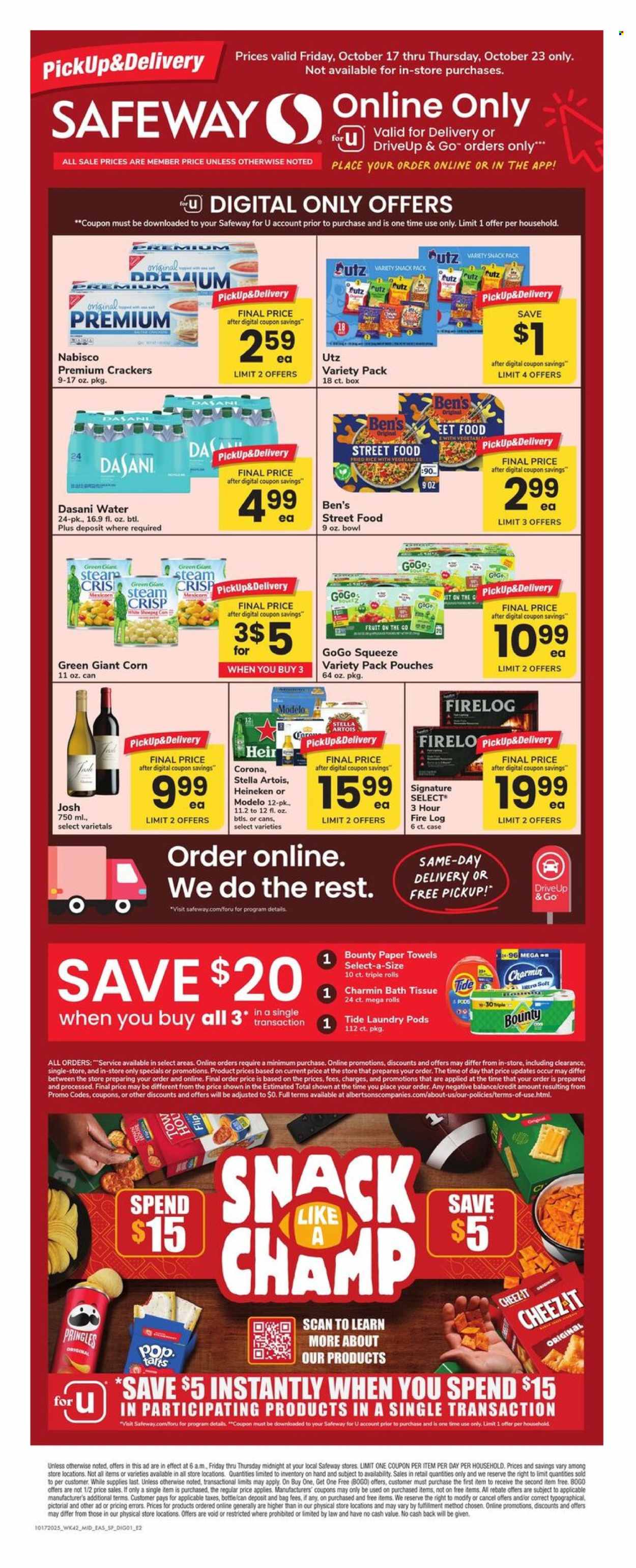 Safeway ad - 10/17/2025 - 10/23/2025. Page 1
