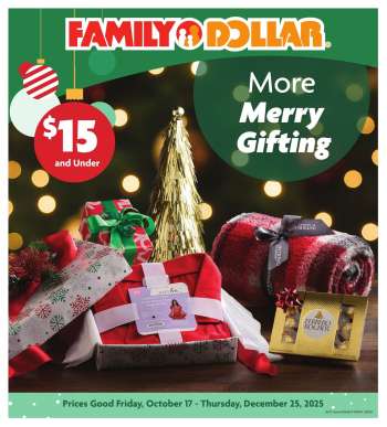 Family Dollar Flyer - 10/17/2025 - 12/25/2025.