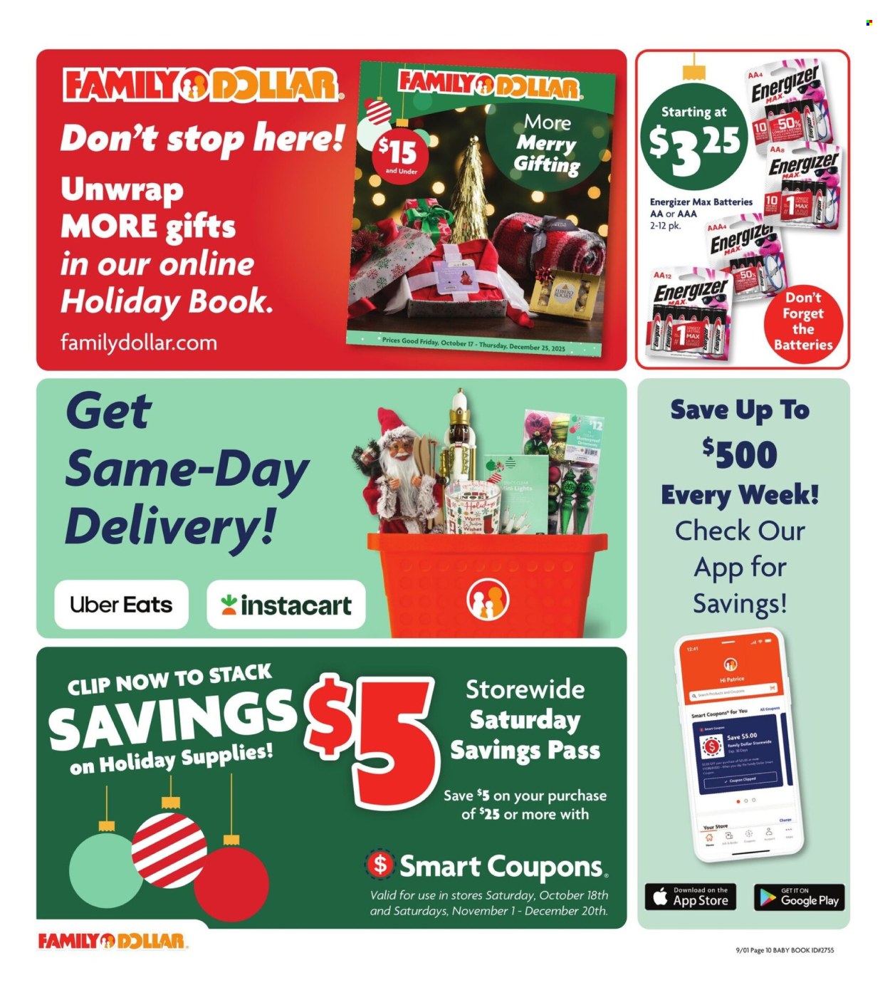 Family Dollar ad - 10/17/2025 - 12/25/2025. Page 16