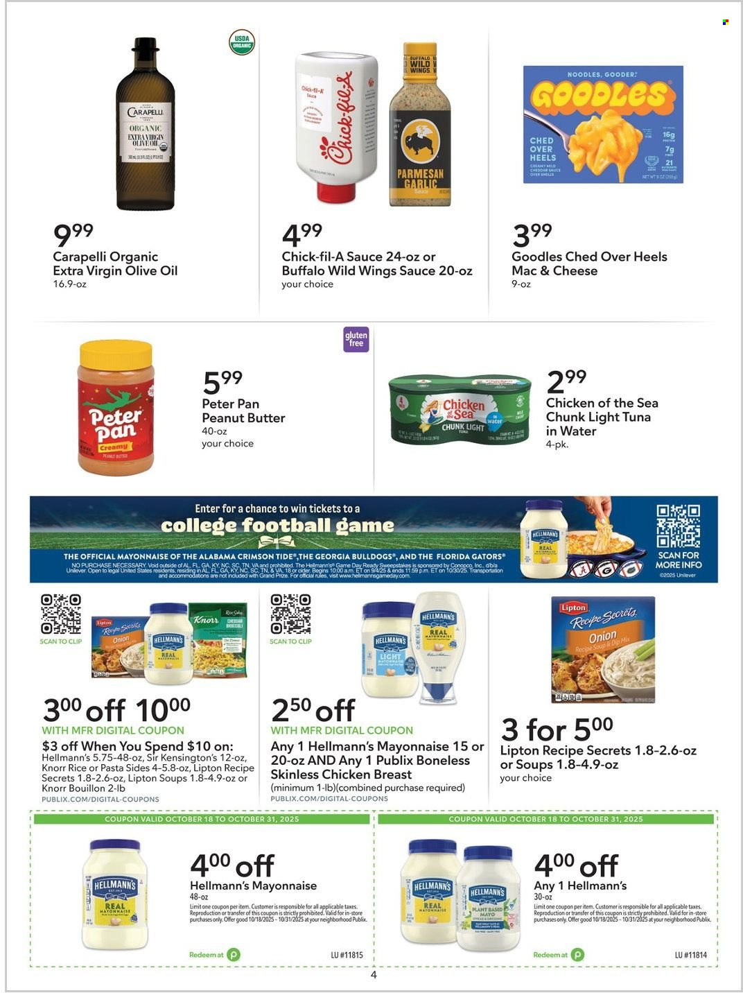 Publix ad - 10/18/2025 - 10/31/2025. Page 4