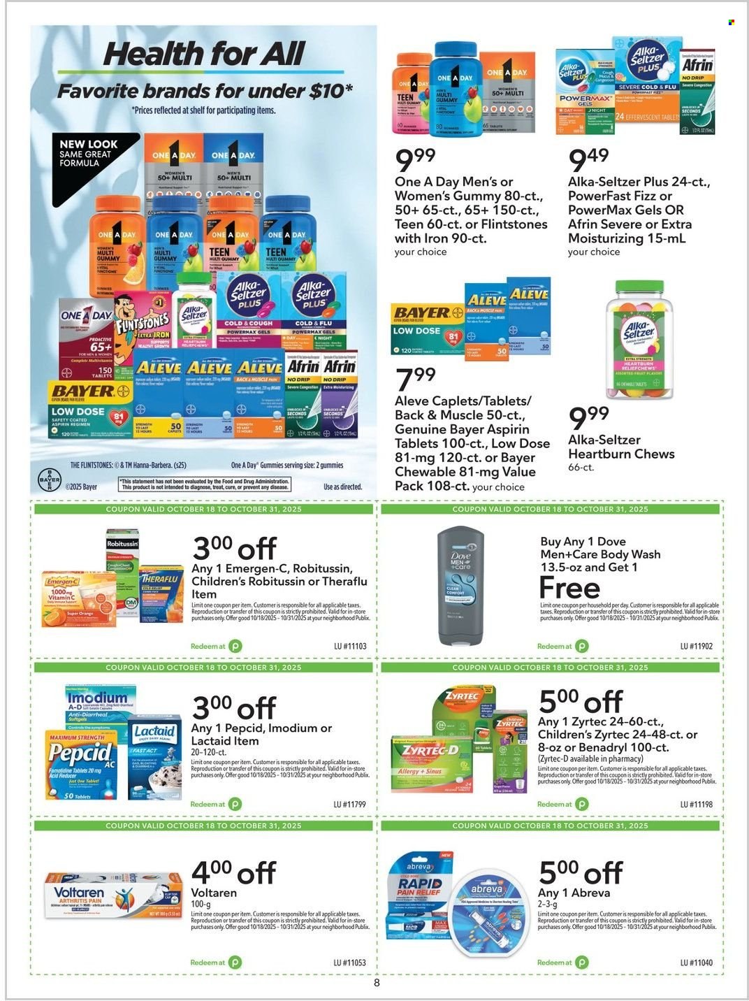 Publix ad - 10/18/2025 - 10/31/2025. Page 8
