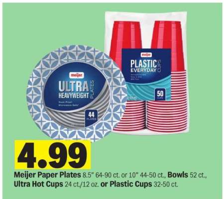 Meijer Paper Plates