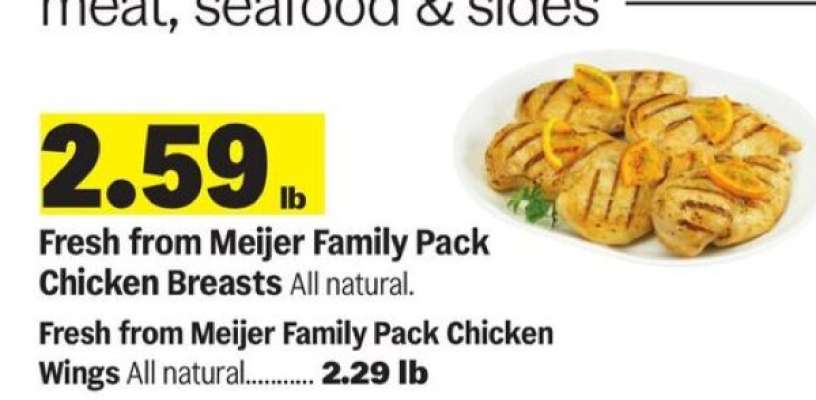 Fresh from Meijer Family Pack Chicken Breasts