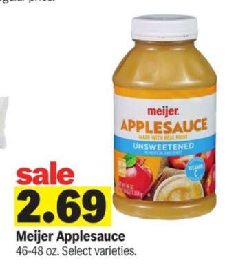 Meijer Applesauce