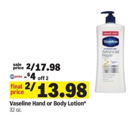 Vaseline Hand or Body Lotion*