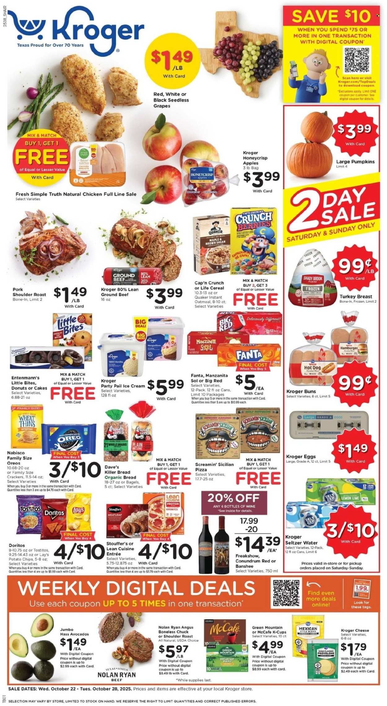 Kroger ad - 10/22/2025 - 10/28/2025. Page 1