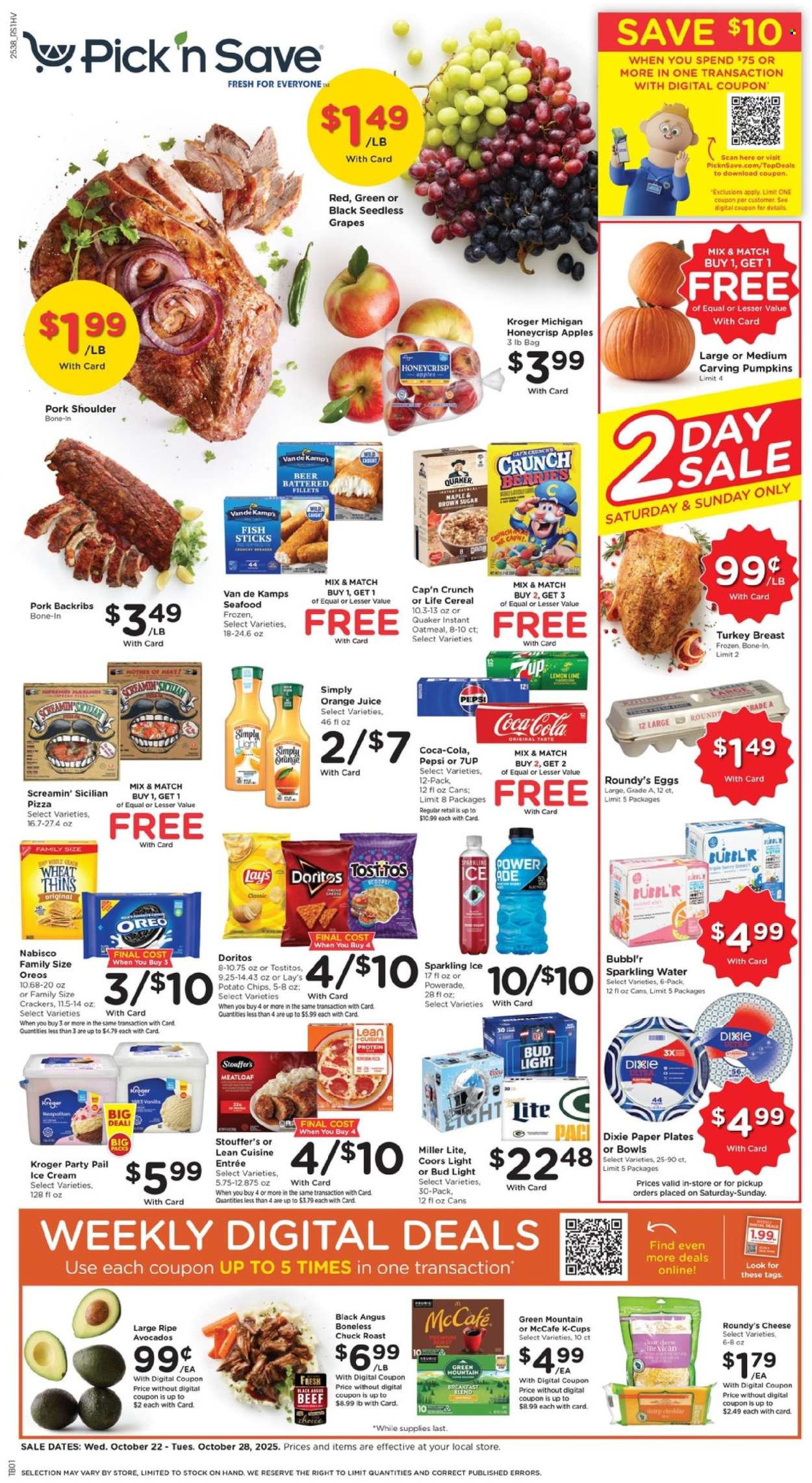 Pick ‘n Save ad - 10/22/2025 - 10/28/2025. Page 1