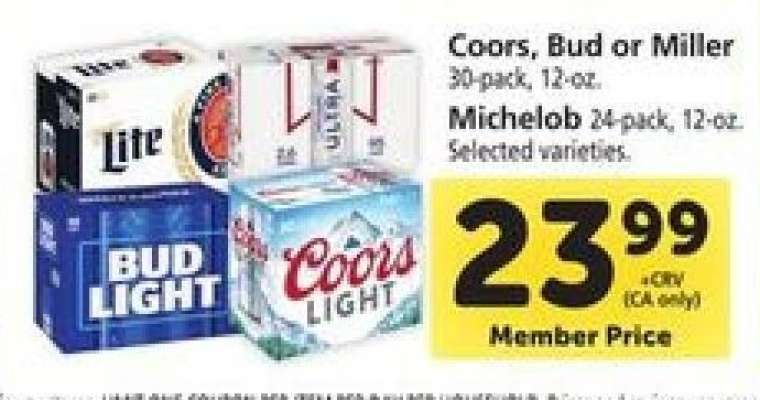 Coors, Bud or Miller