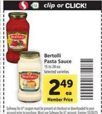 Bertolli Pasta Sauce