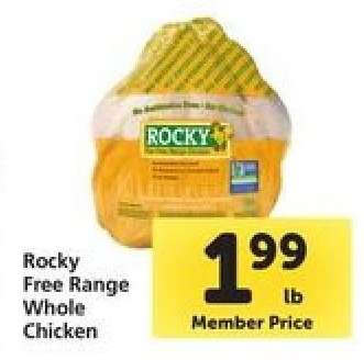 Rocky Free Range Whole Chicken