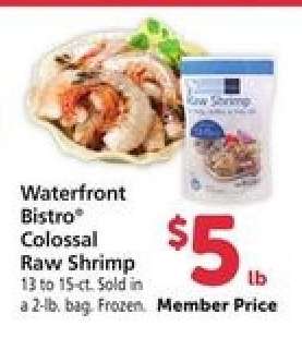 Waterfront Bistro Colossal Raw Shrimp