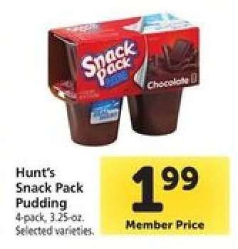 Hunt's Snack Pack Pudding