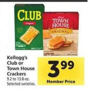 Kellogg's Club or Town House Crackers