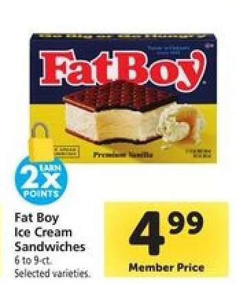 Fat Boy Ice Cream Sandwiches