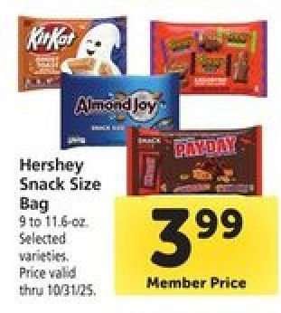 Hershey Snack Size Bag