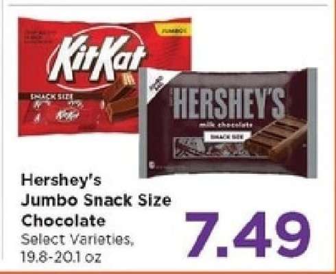 Hershey's Jumbo Snack Size Chocolate
