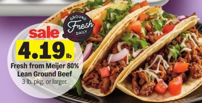 Fresh from Meijer 80% Lean Ground Beef*