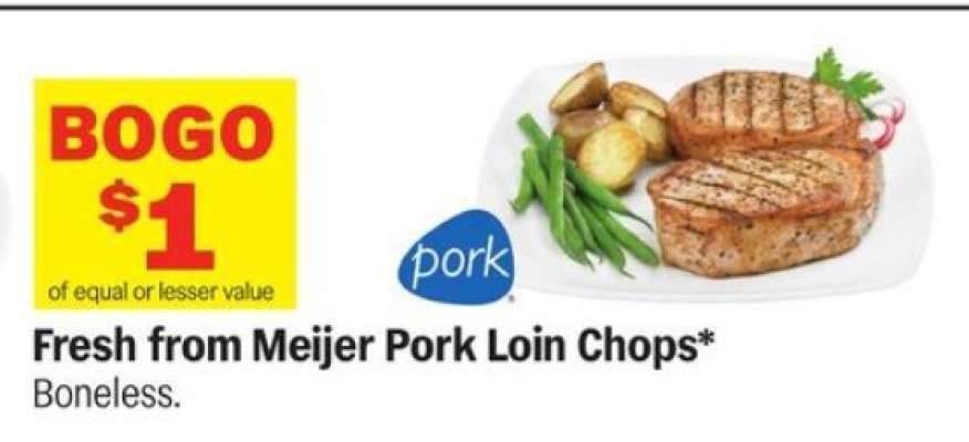 Fresh from Meijer Pork Loin Chops