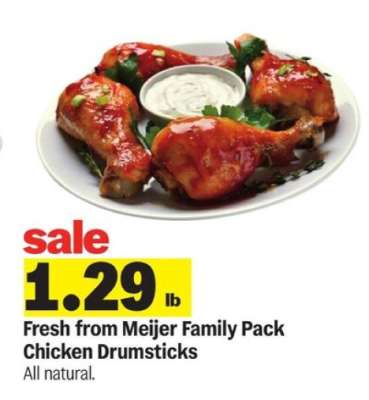 Fresh from Meijer Family Pack Chicken Drumsticks