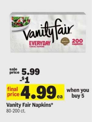 Vanity Fair Napkins