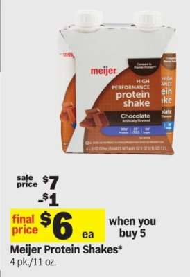 Meijer Protein Shakes*