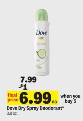 Dove Dry Spray Deodorant