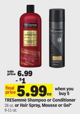 Tresemme Shampoo or Conditioner