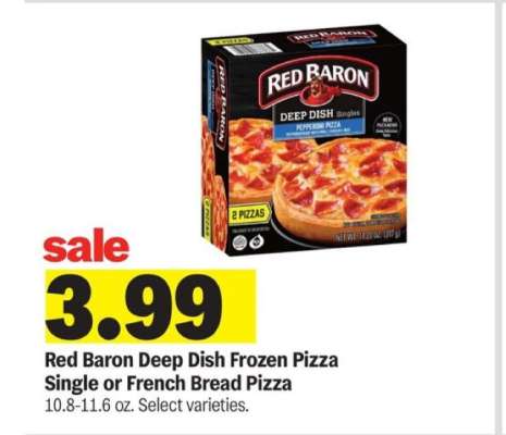 Red Baron Deep Dish Frozen Pizza