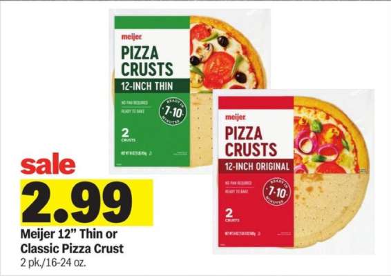 Meijer 12” Thin or Classic Pizza Crust