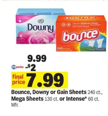 Bounce, Downy or Gain Sheets