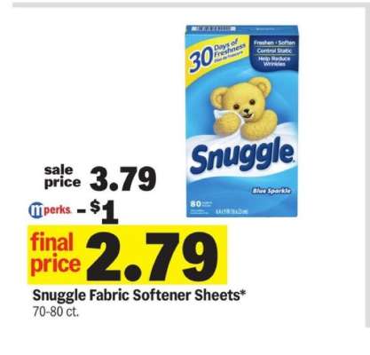 Snuggle Fabric Softener Sheets