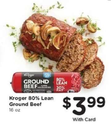 Kroger 80% Lean Ground Beef