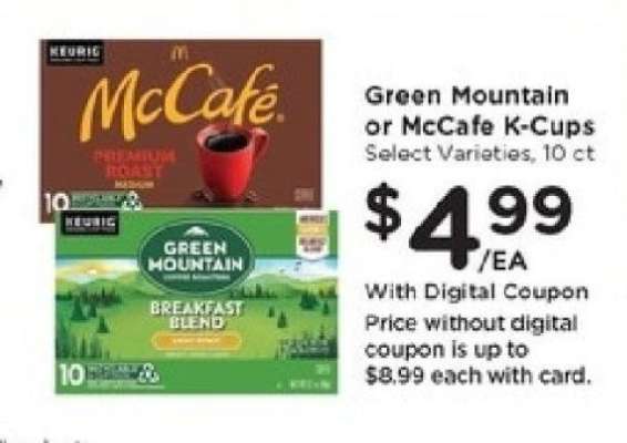 Green Mountain or McCafé K-Cups