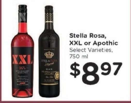 Stella Rosa, XXL or Apothic